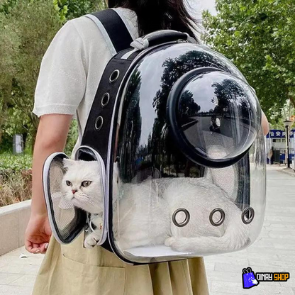 Mochila transparente para pets