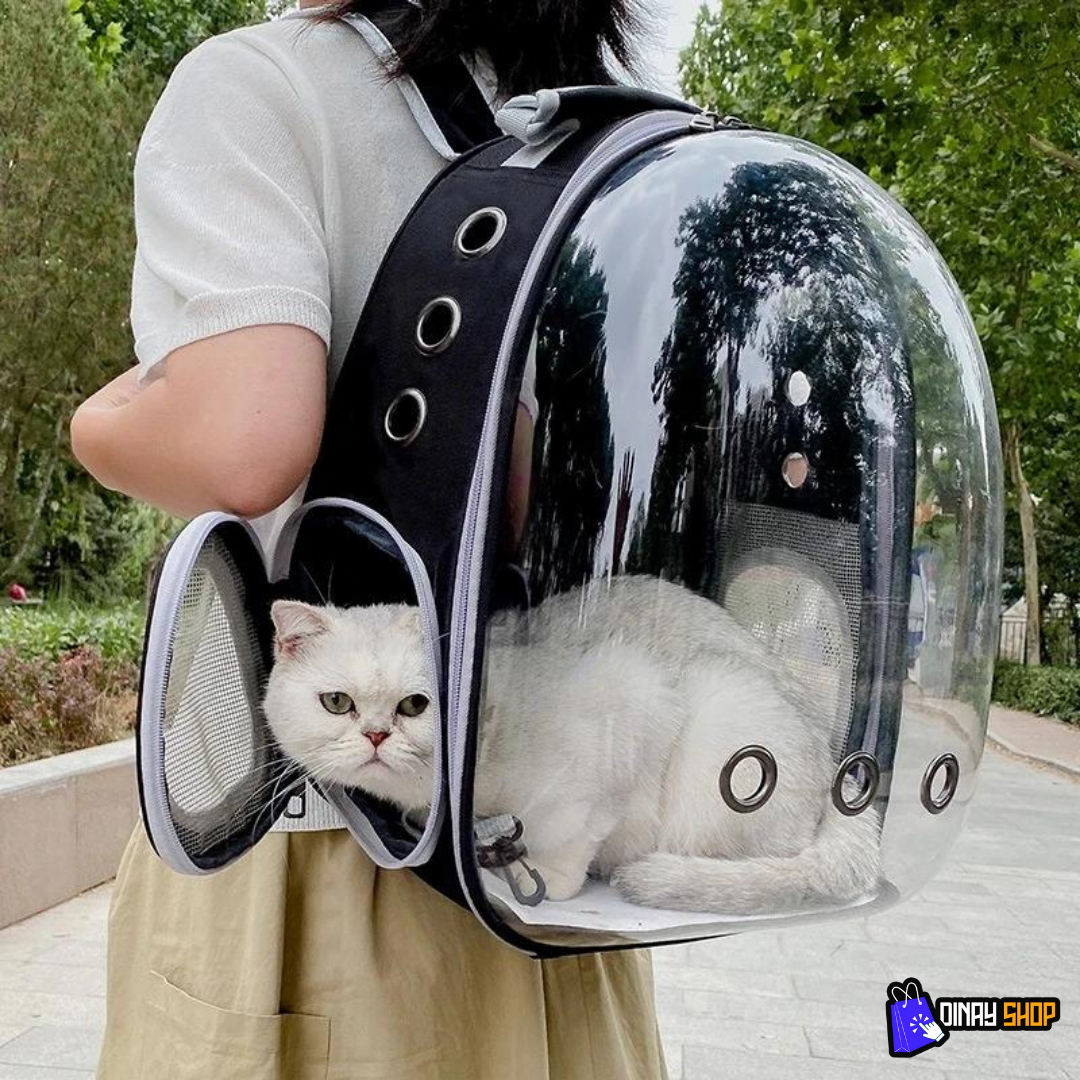 Mochila transparente para pets