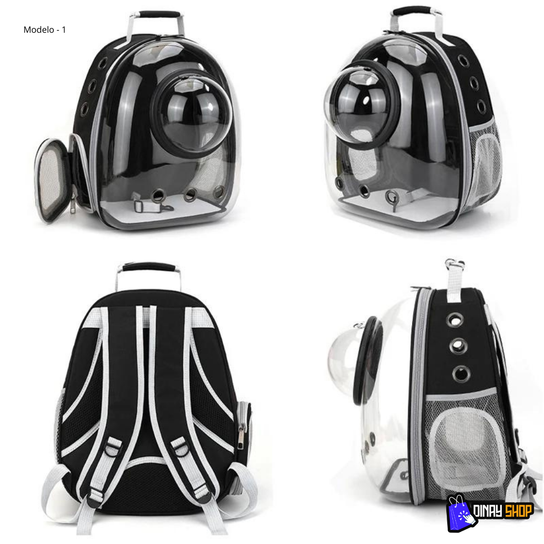 Mochila transparente para pets