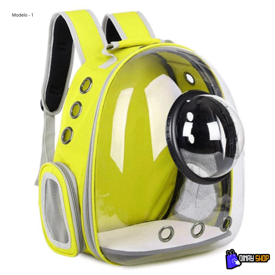 Mochila transparente para pets