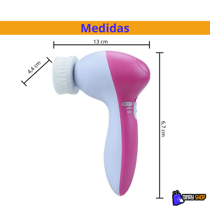 Escova de limpeza facial elétrica