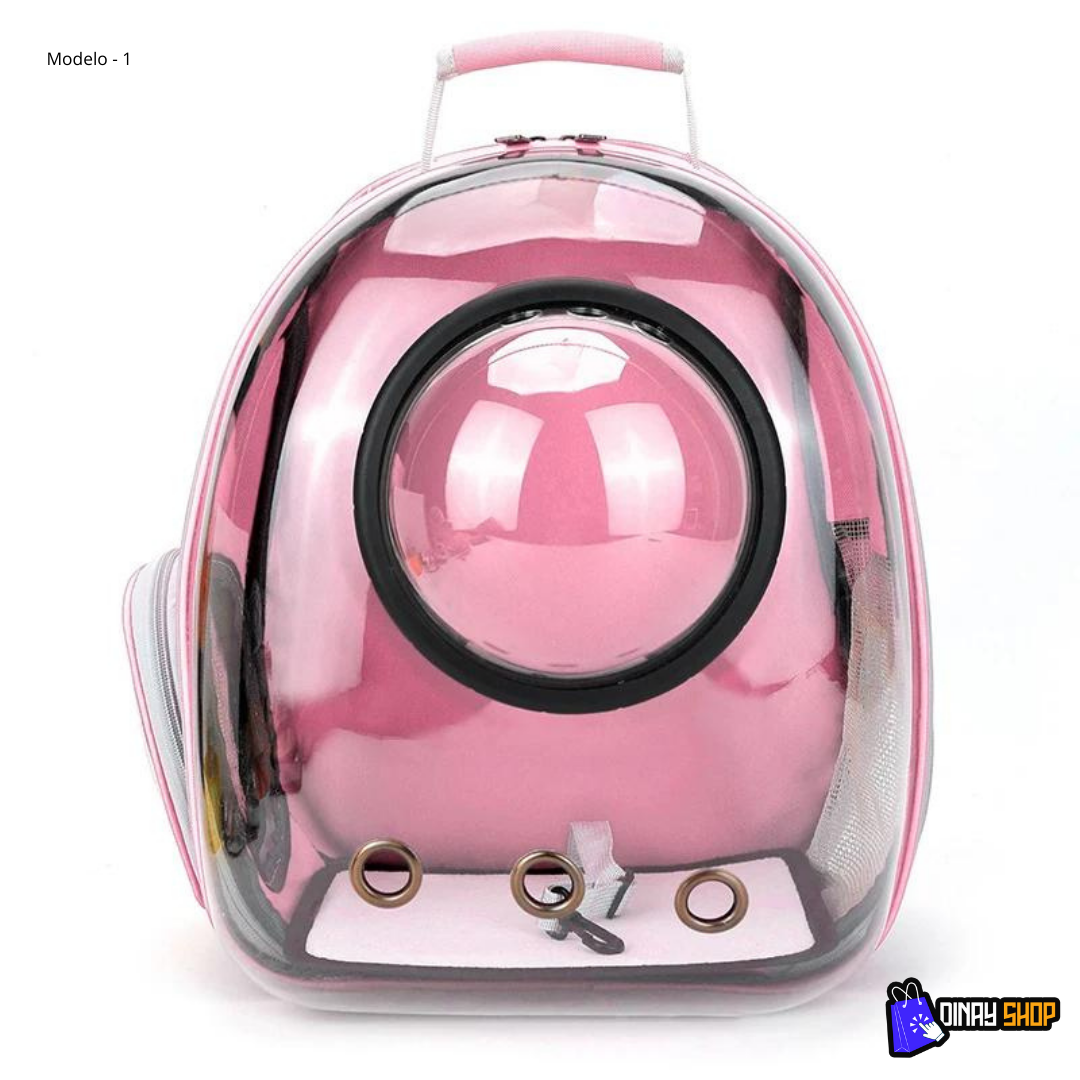 Mochila transparente para pets