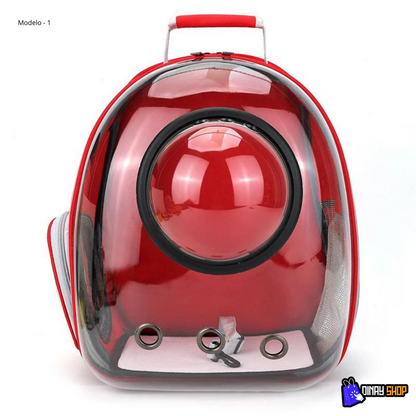 Mochila transparente para pets